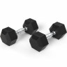 Гантели DFC гексаг. обрезиненная пара DB001-32,5 кг