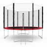 Батут с сеткой DFC PELPO 12ft с лестницей, RED