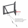 Баскетбольный щит DFC со съёмным регулятором высоты, стекло 6 мм, 120 х 80 см