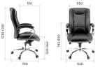 Кресло Everprof King M экокожа черный (EC-370 PU Black)